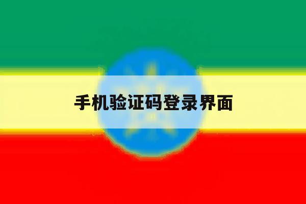 手机验证码登录界面 手机验证码登录界面