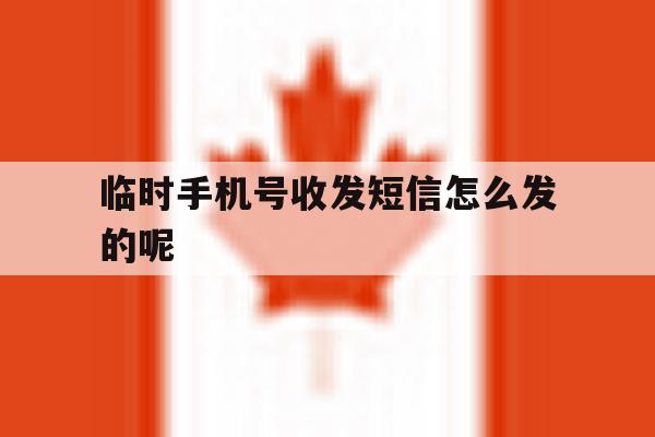 临时手机号收发短信怎么发的呢 临时手机号收发短信怎么发的呢
