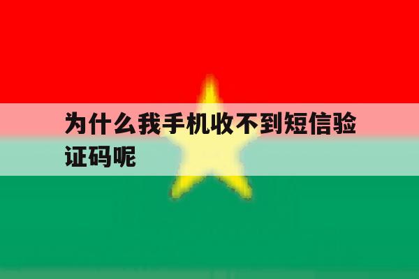 为什么我手机收不到短信验证码呢 为什么我手机收不到短信验证码呢