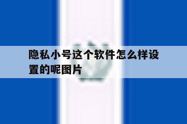 隐私小号这个软件怎么样设置的呢图片的简单介绍 隐私小号这个软件怎么样设置的呢图片的简单介绍