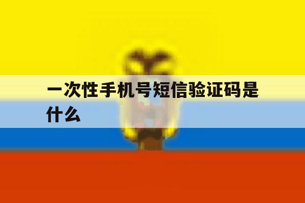 一次性手机号短信验证码是什么 一次性手机号短信验证码是什么