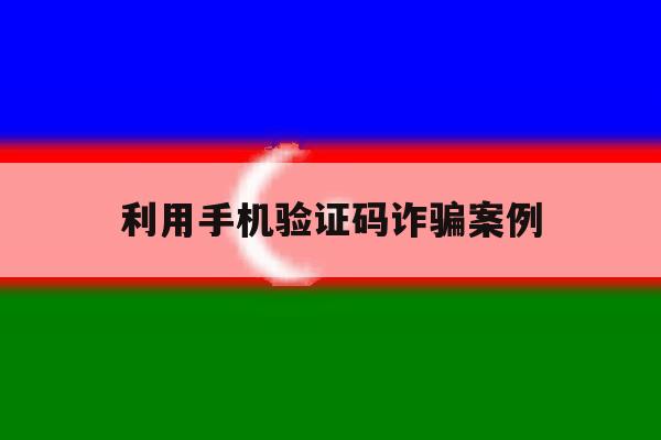 利用手机验证码诈骗案例 利用手机验证码诈骗案例