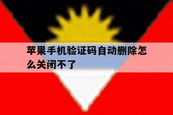 苹果手机验证码自动删除怎么关闭不了 苹果手机验证码自动删除怎么关闭不了
