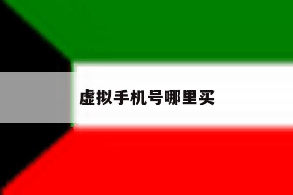 虚拟手机号哪里买 虚拟手机号哪里买