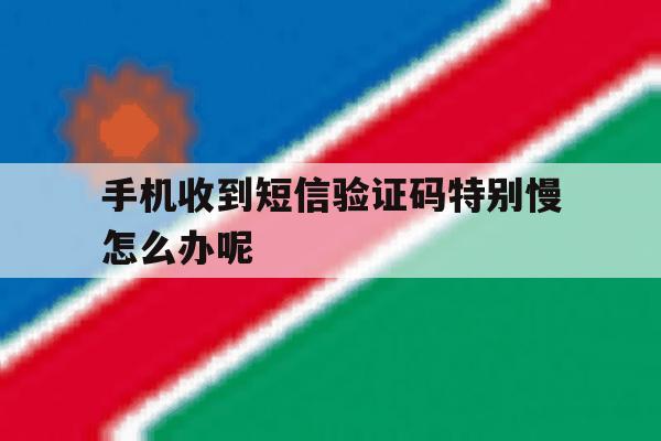 手机收到短信验证码特别慢怎么办呢 手机收到短信验证码特别慢怎么办呢