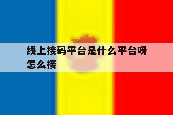 线上接码平台是什么平台呀怎么接 线上接码平台是什么平台呀怎么接