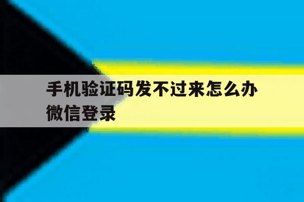 手机验证码发不过来怎么办微信登录 手机验证码发不过来怎么办微信登录