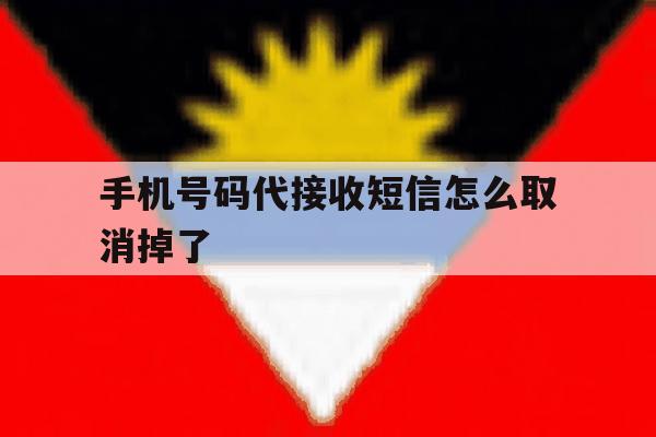 手机号码代接收短信怎么取消掉了 手机号码代接收短信怎么取消掉了