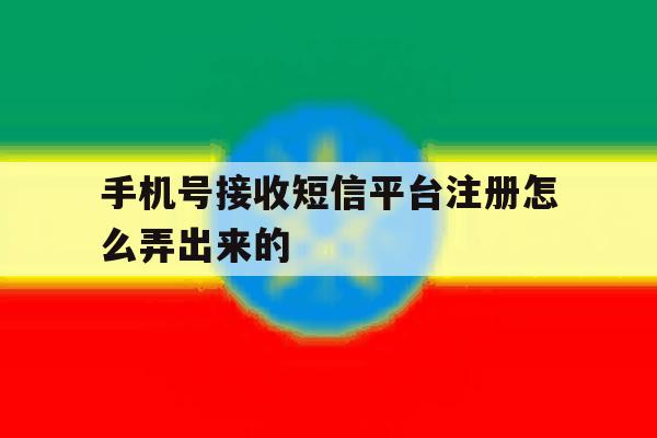 手机号接收短信平台注册怎么弄出来的 手机号接收短信平台注册怎么弄出来的