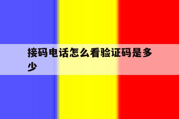 接码电话怎么看验证码是多少 接码电话怎么看验证码是多少