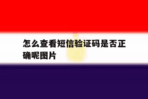 怎么查看短信验证码是否正确呢图片 怎么查看短信验证码是否正确呢图片