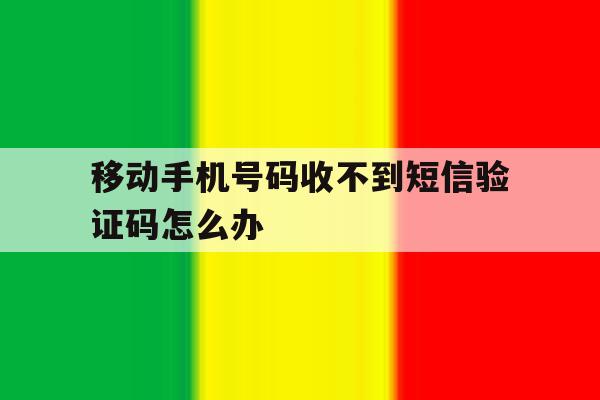 移动手机号码收不到短信验证码怎么办 移动手机号码收不到短信验证码怎么办