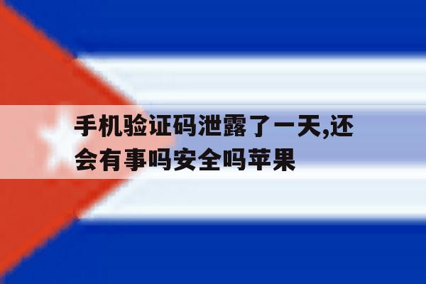 手机验证码泄露了一天,还会有事吗安全吗苹果的简单介绍 手机验证码泄露了一天,还会有事吗安全吗苹果的简单介绍