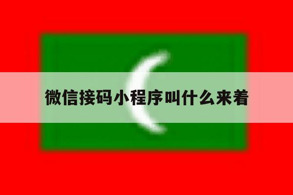 微信接码小程序叫什么来着 微信接码小程序叫什么来着