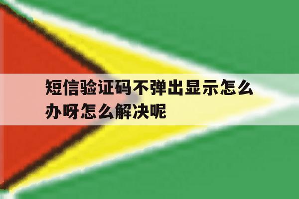 短信验证码不弹出显示怎么办呀怎么解决呢 短信验证码不弹出显示怎么办呀怎么解决呢