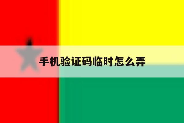 手机验证码临时怎么弄 手机验证码临时怎么弄