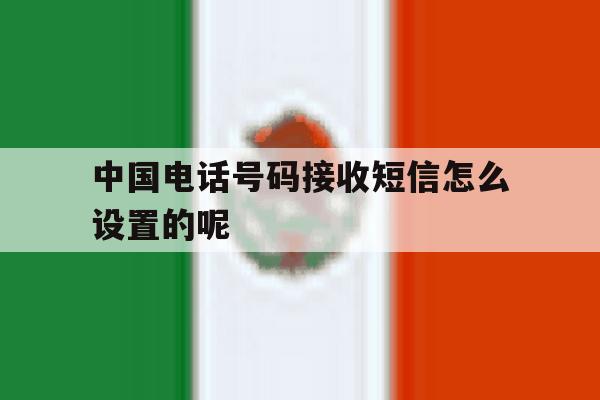 中国电话号码接收短信怎么设置的呢 中国电话号码接收短信怎么设置的呢