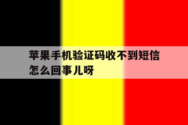 关于苹果手机验证码收不到短信怎么回事儿呀的信息 关于苹果手机验证码收不到短信怎么回事儿呀的信息