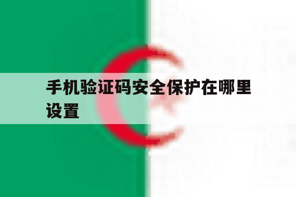手机验证码安全保护在哪里设置 手机验证码安全保护在哪里设置