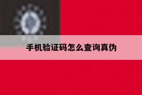 手机验证码怎么查询真伪 手机验证码怎么查询真伪