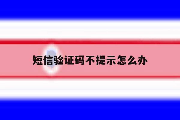 短信验证码不提示怎么办 短信验证码不提示怎么办