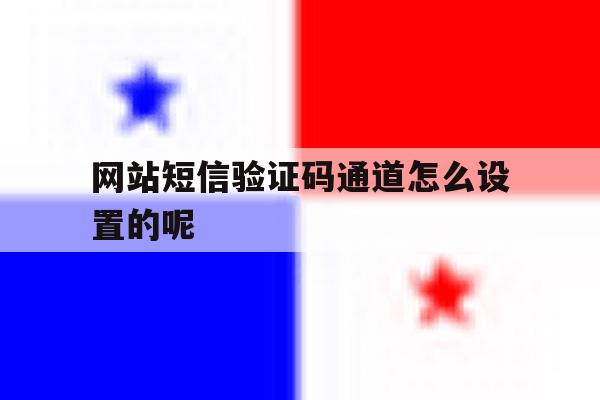 网站短信验证码通道怎么设置的呢 网站短信验证码通道怎么设置的呢