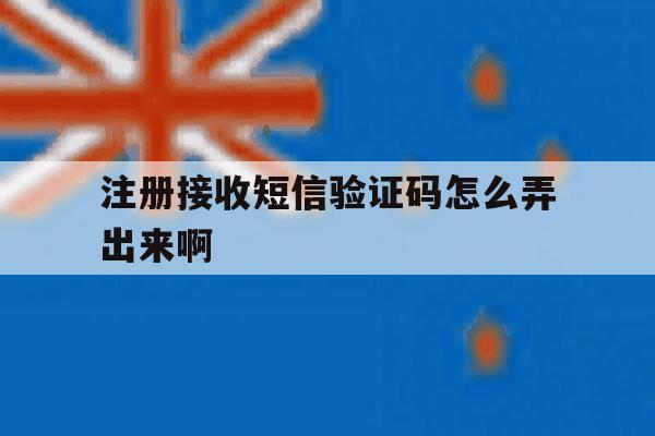 注册接收短信验证码怎么弄出来啊