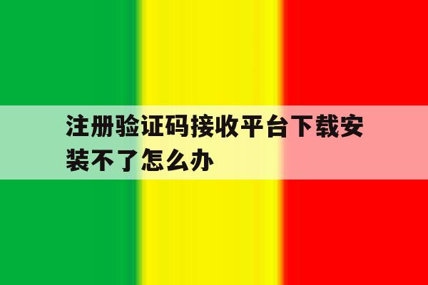 注册验证码接收平台下载安装不了怎么办 注册验证码接收平台下载安装不了怎么办