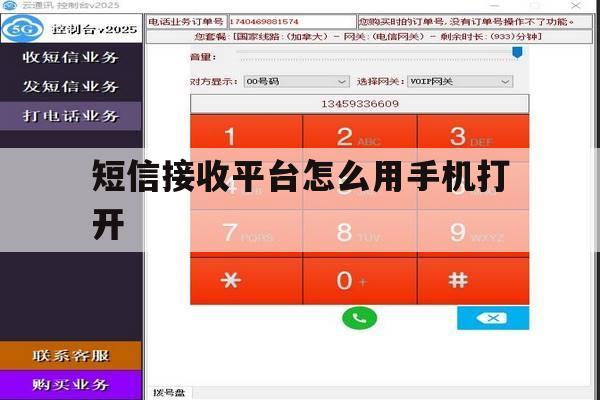 短信接收平台怎么用手机打开 短信接收平台怎么用手机打开