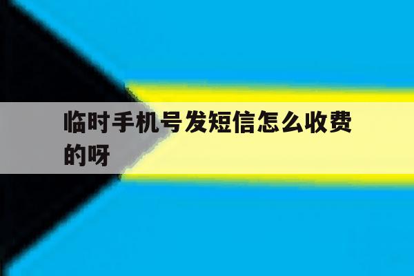 临时手机号发短信怎么收费的呀 临时手机号发短信怎么收费的呀