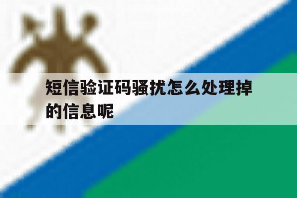 短信验证码骚扰怎么处理掉的信息呢 短信验证码骚扰怎么处理掉的信息呢