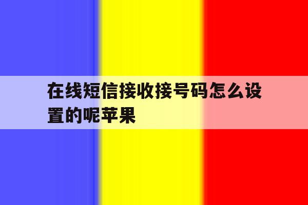 在线短信接收接号码怎么设置的呢苹果 在线短信接收接号码怎么设置的呢苹果