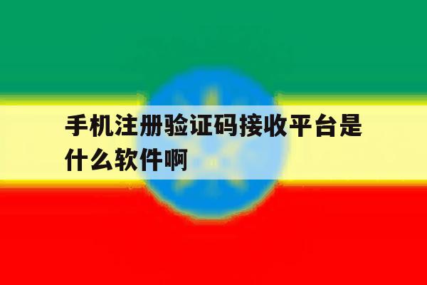 手机注册验证码接收平台是什么软件啊的简单介绍