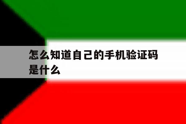 怎么知道自己的手机验证码是什么 怎么知道自己的手机验证码是什么