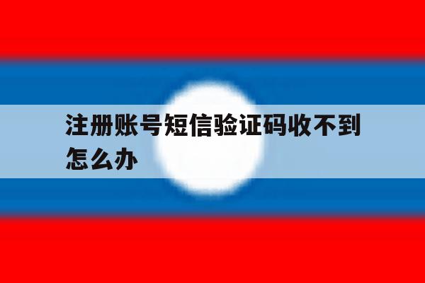 注册账号短信验证码收不到怎么办 注册账号短信验证码收不到怎么办
